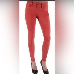 Black Orchid Denim NEW Skinny Jeans Sz 27 SAMPLE Faded Bright Pink Stretch